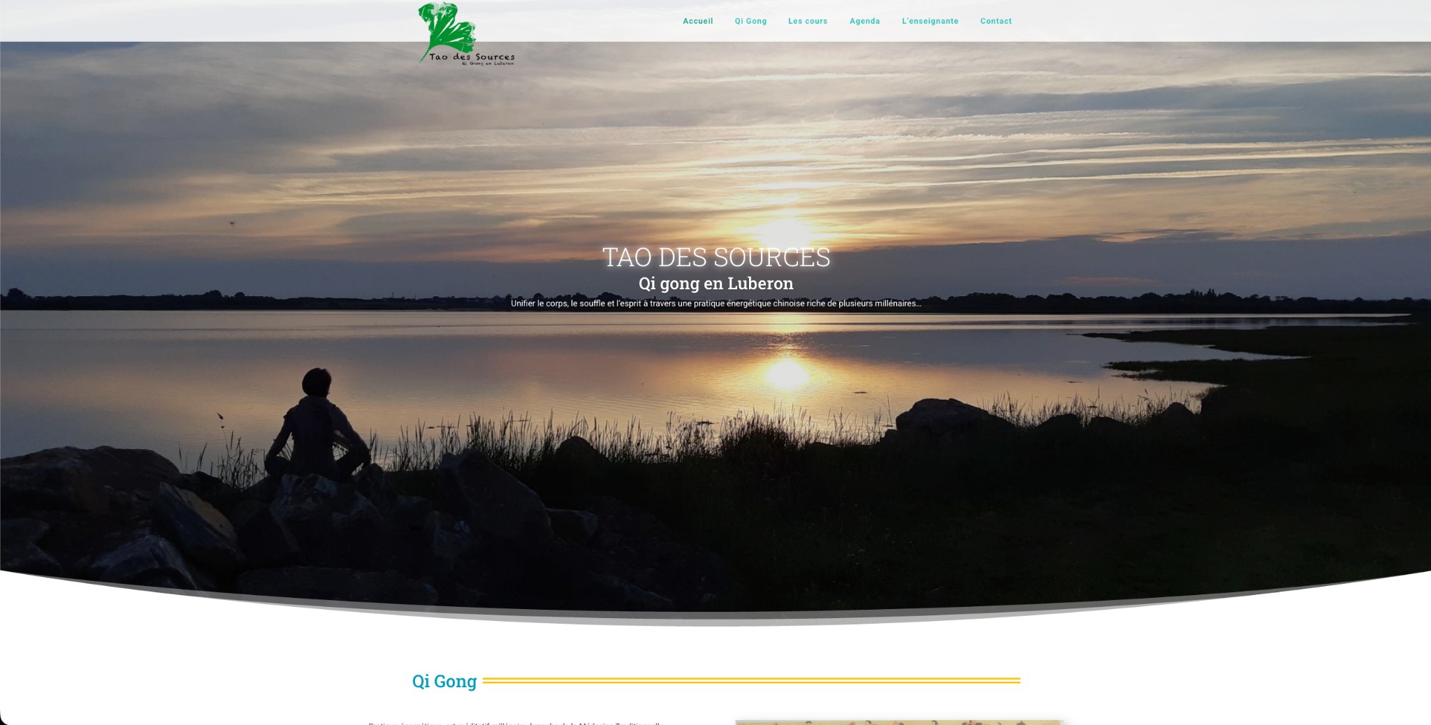 Création du site internet Tao des Sources