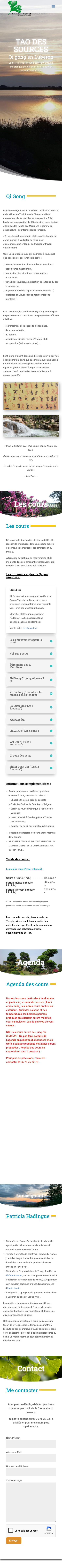 Version mobile du site Tao des Sources